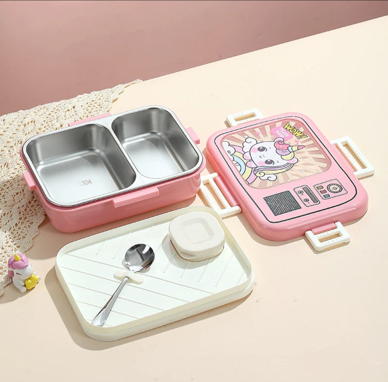 Retro TV Lunchbox - 2 Compartments