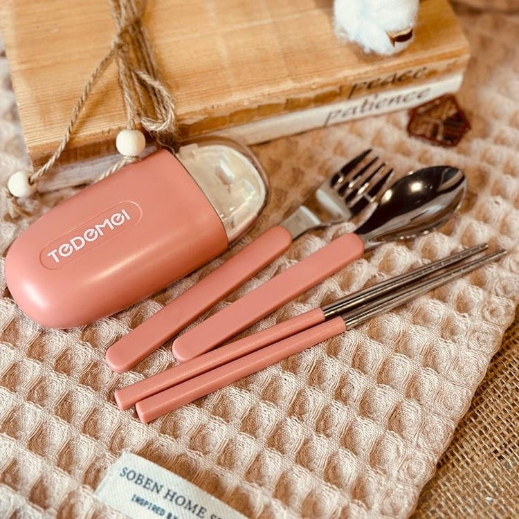 Tedemei - Cute Travel Cutlery Set