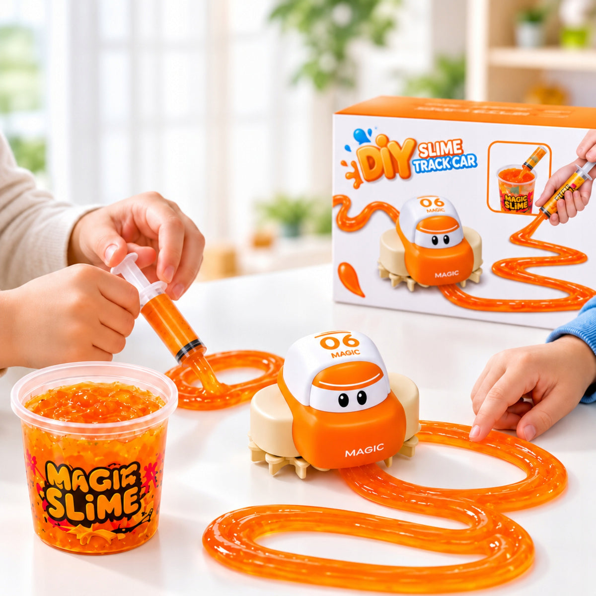 DIY Mite Track Car - Magic Slime