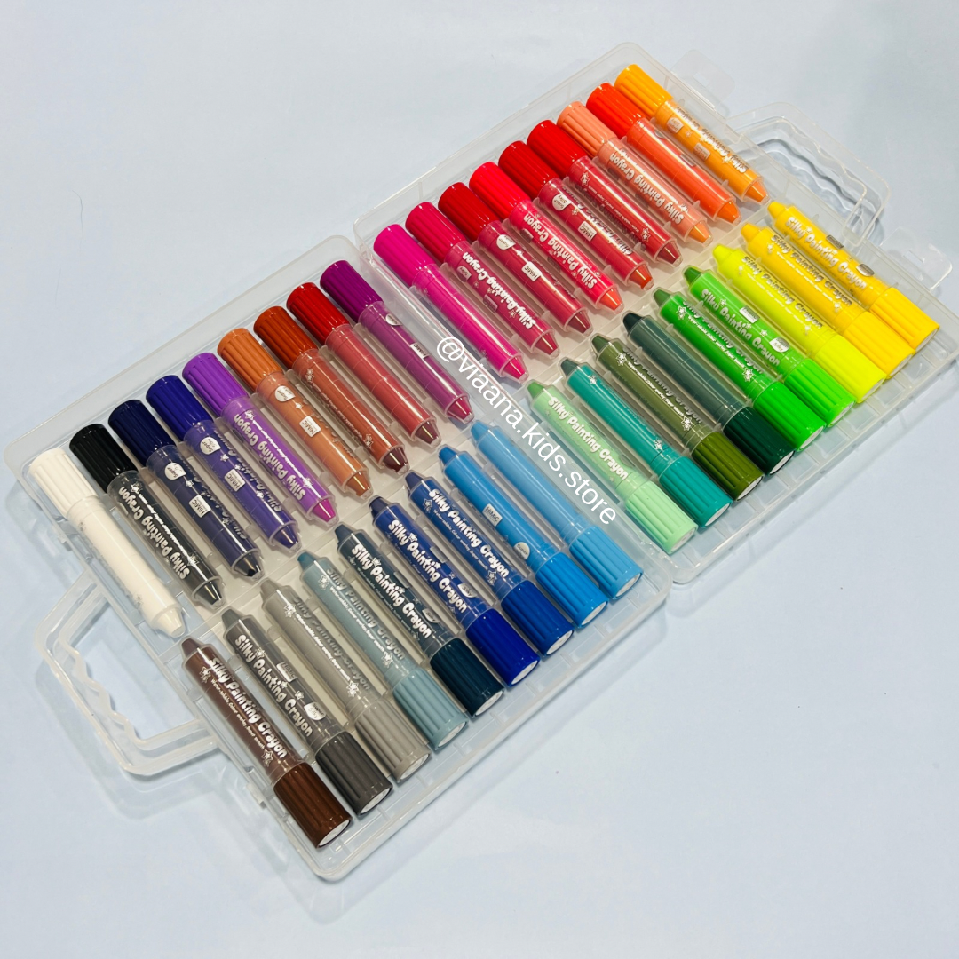 Silky Painting Crayons | Large Capacity | 36pcs