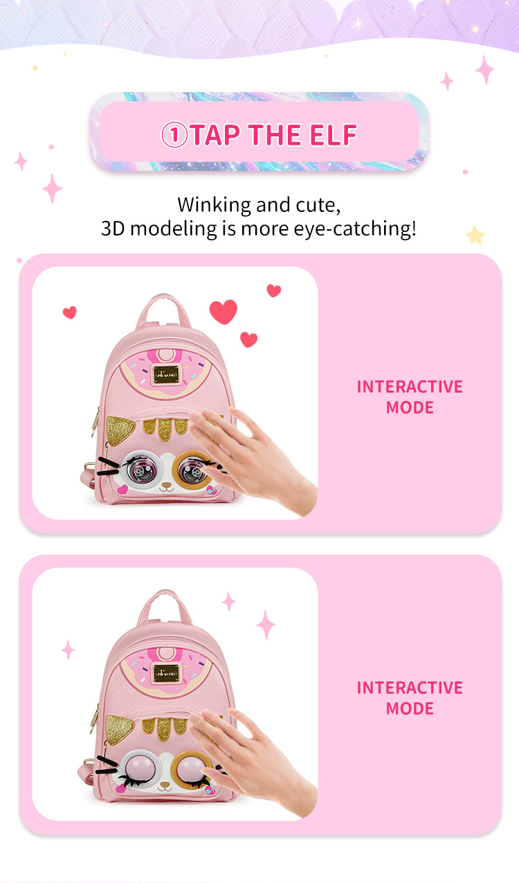 Supercute - Interactive Winking Eyes Backpack, Talking Mode & Music Playback