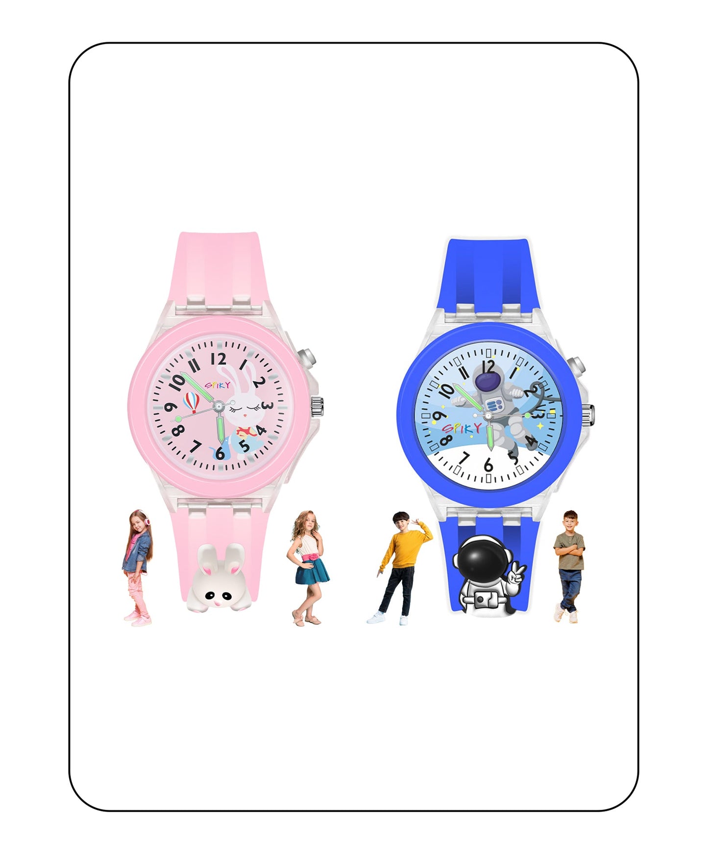 Kids Analog Watches with Lights