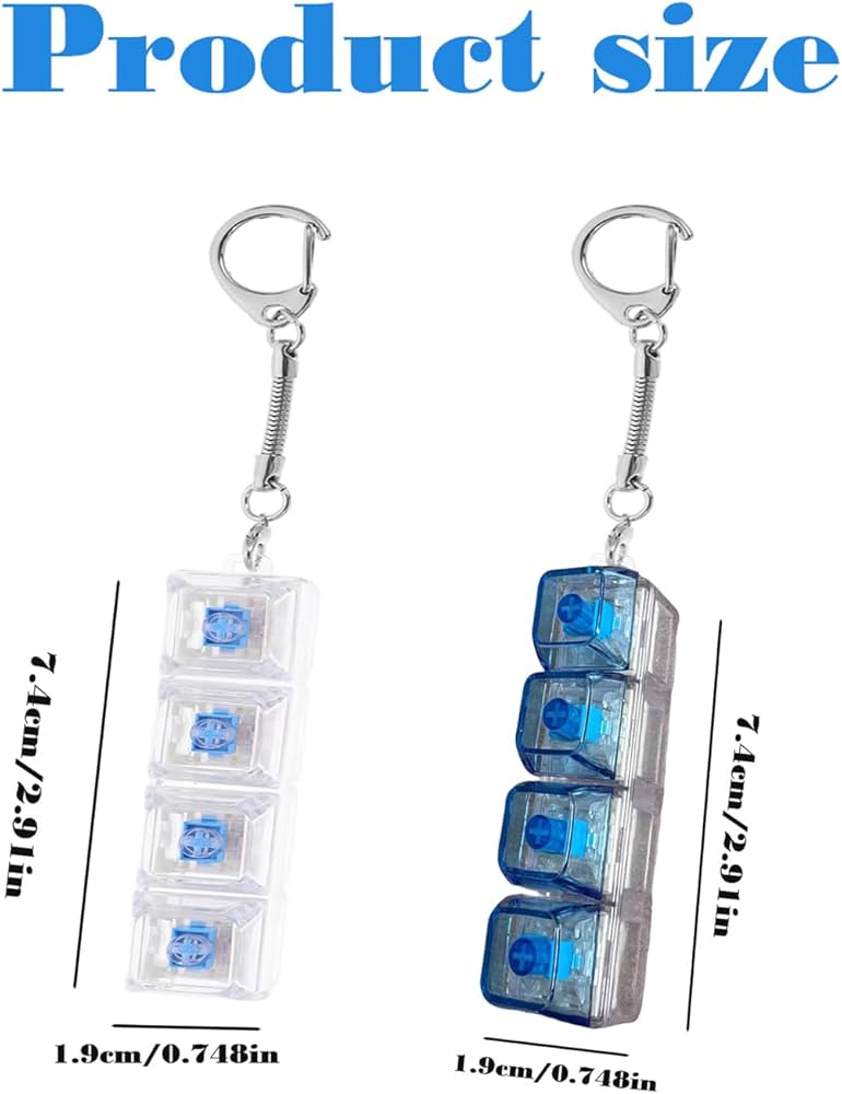 Keyboard Fidget - Trendy Keychain Set