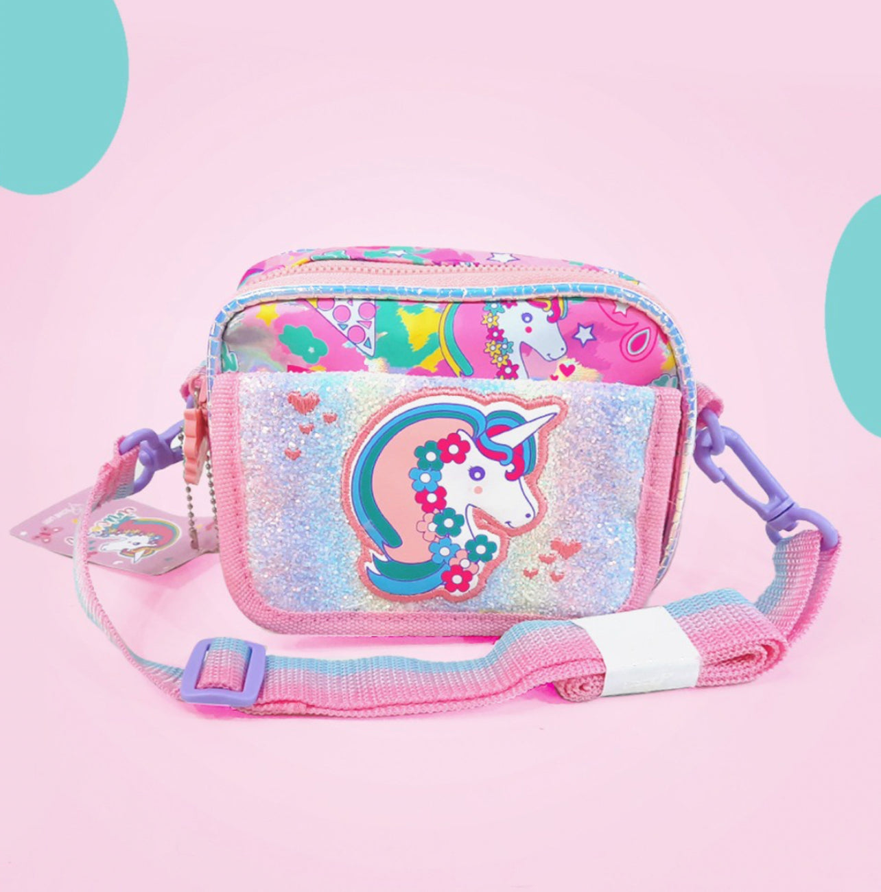 Cute Cartoon Plush Shoulder Bag Kawaii Unicorn Handbag Stuffed Push Toy  Children Girls Crossbody Bag Gift Kids Toy Bag