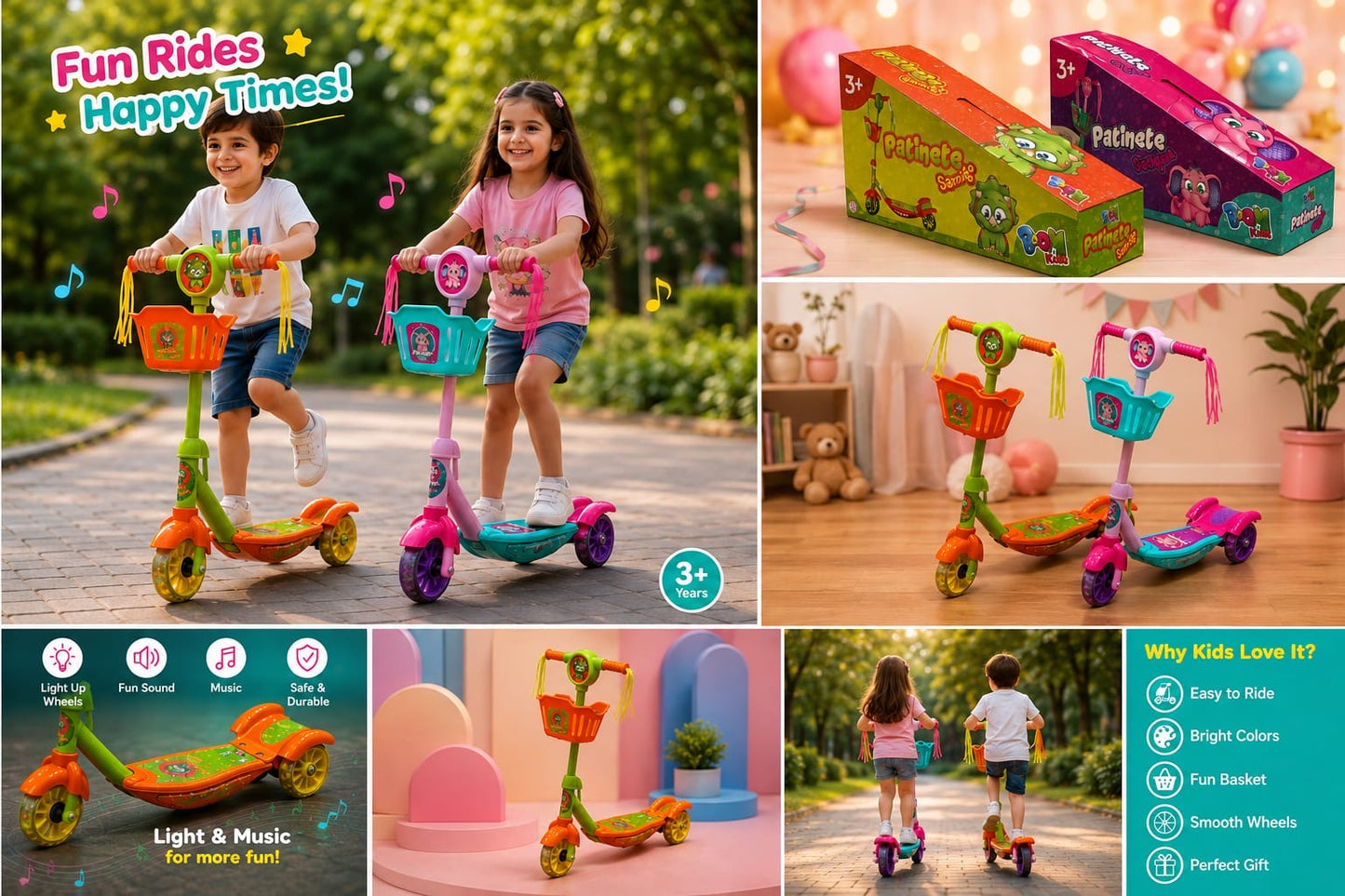 Boom Kids - Musical Scooter | Lights