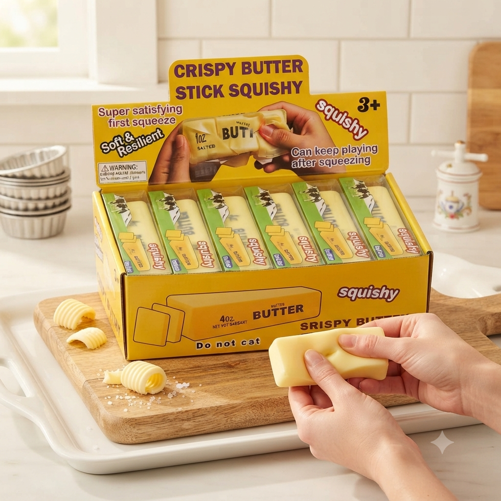 Crispy Butter - Satisfying Squishy Toy | 1pcs