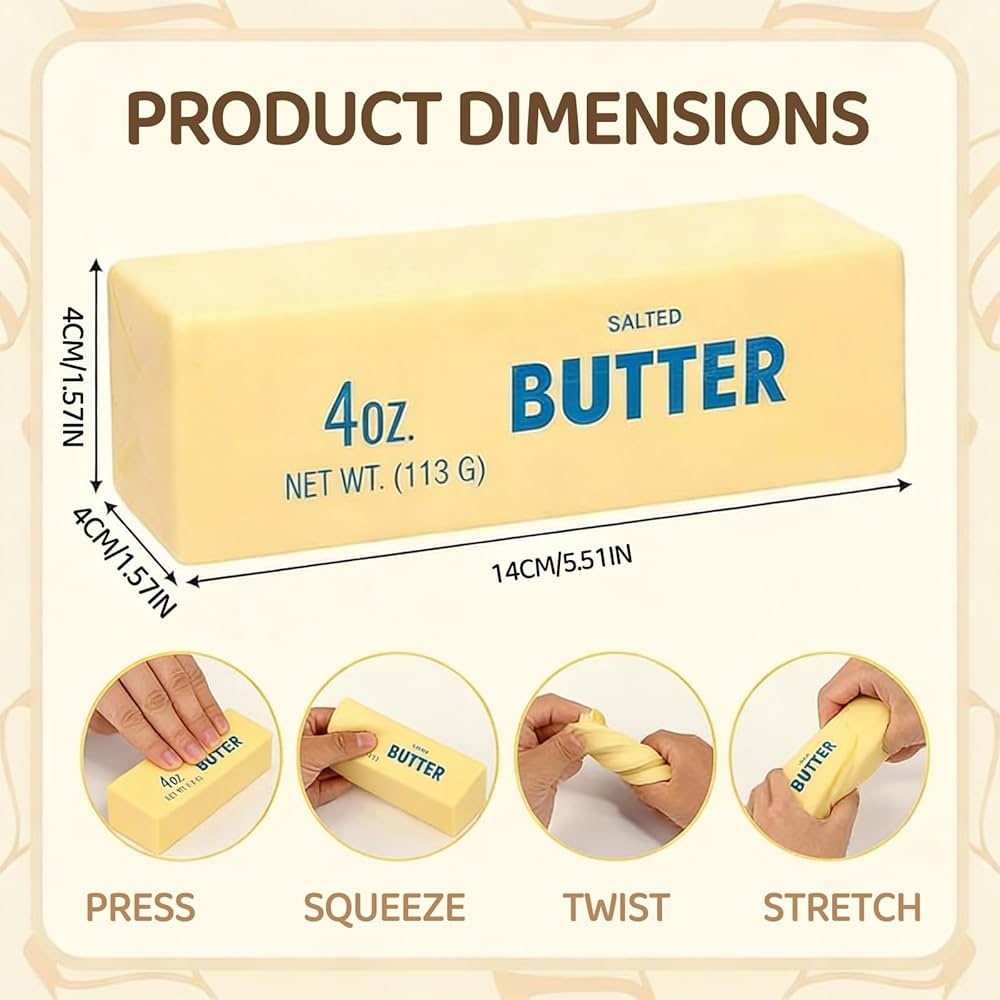 Butter Squishy Toys - 1pcs