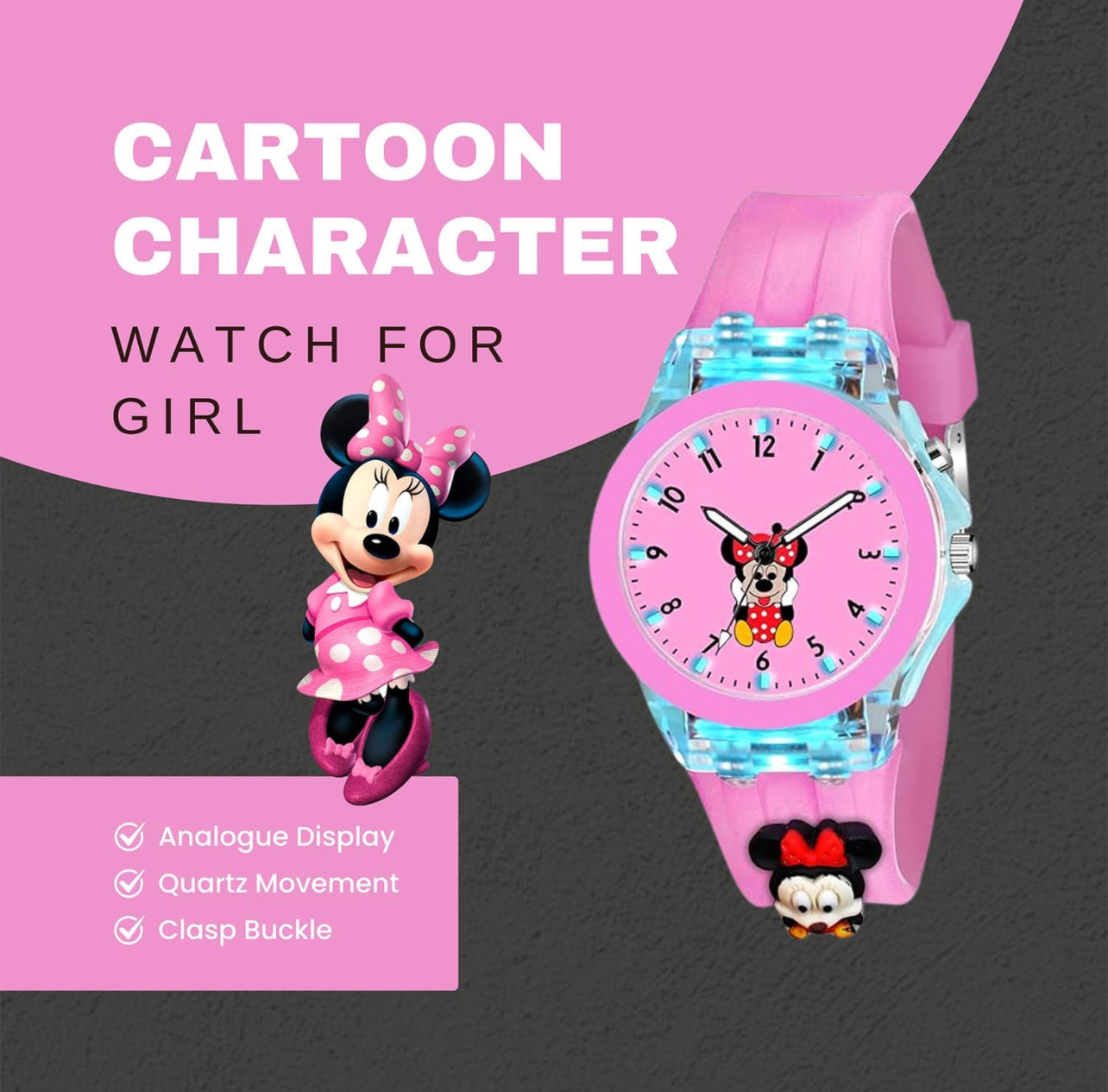 Kids Analog Watches with Lights