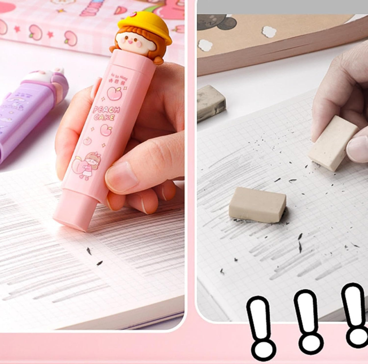 Cute Sliding Erasers