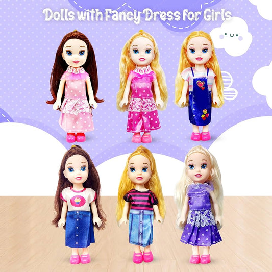 Doll Toys - Pack of 6 pcs