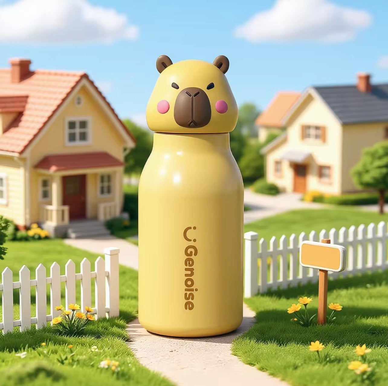Genoise - 3D Animal Steel Bottle