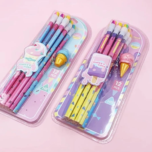Icecream Pencil Set - 12pcsc
