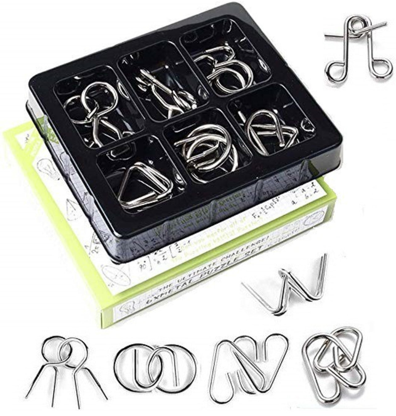 Metal 6pcs Puzzle | Learning  | High IQ