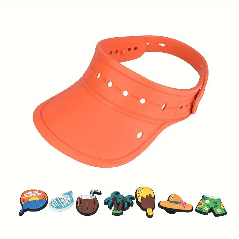 Open Cap - Sun Protection Hat with Charms for Beach & Travel