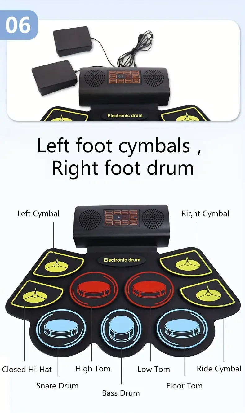 Digital Electronic Drums | Advanced 11 Pads