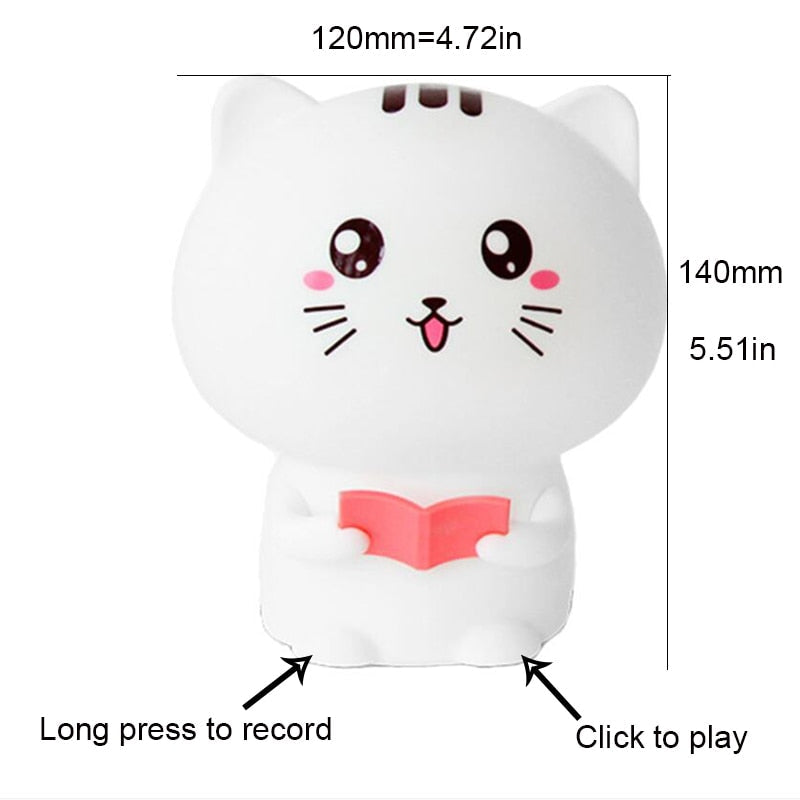 Reading Kitty - Silicone Lamp