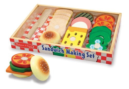 Melissa & Doug - Wooden Sandwich Party Play