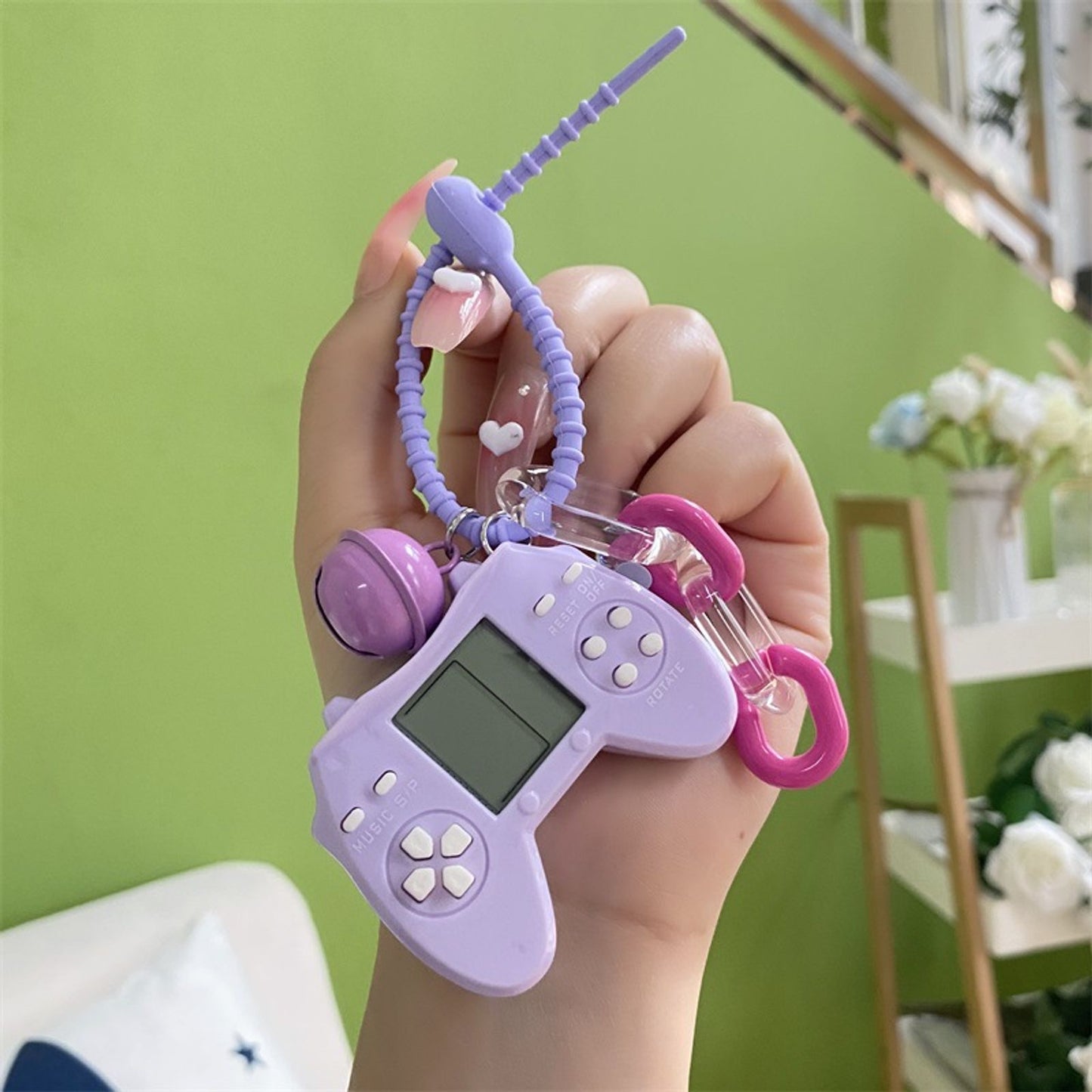 Gaming Keychain with Pendant