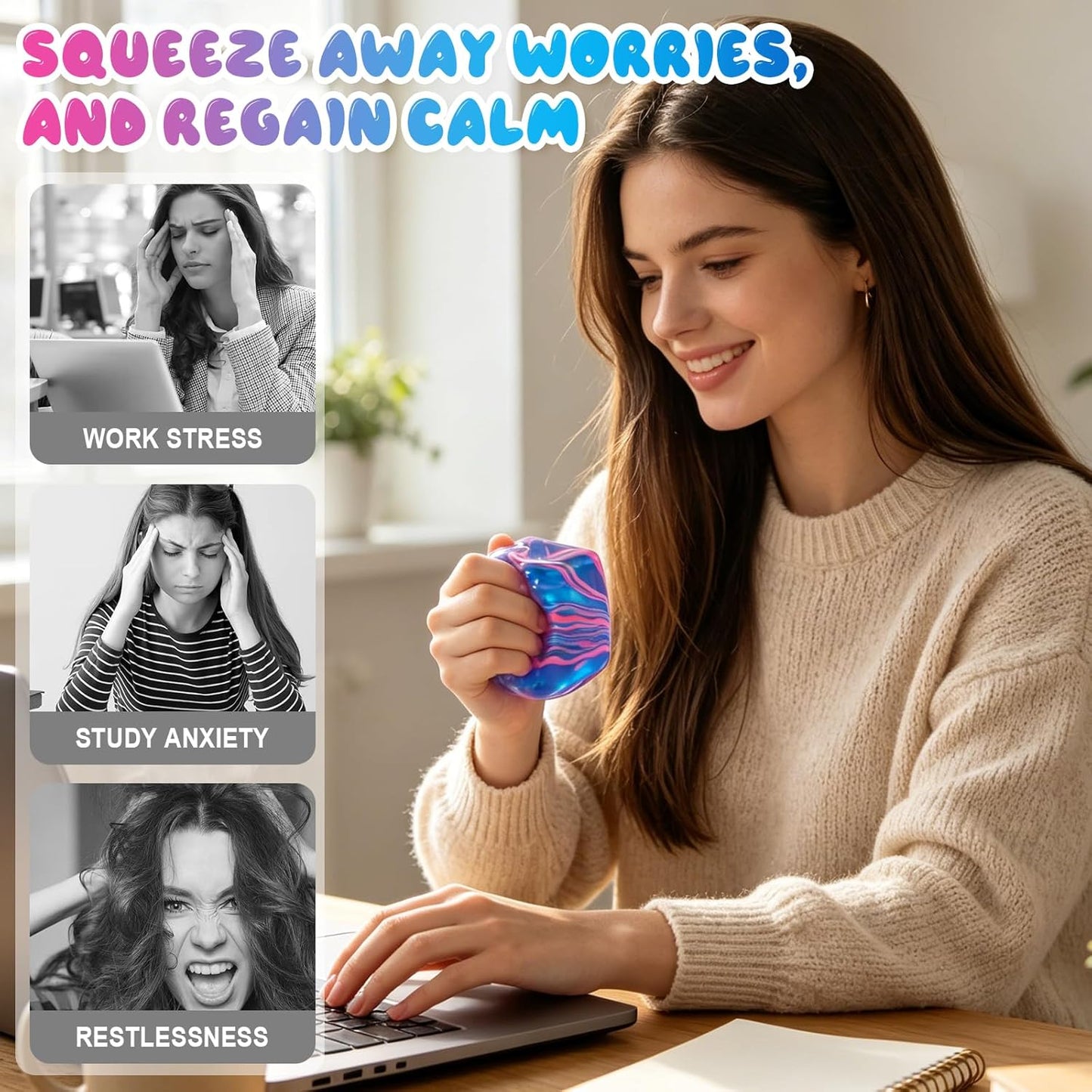 Cube Squeeze Ball - Swirl Edition | 1pcs