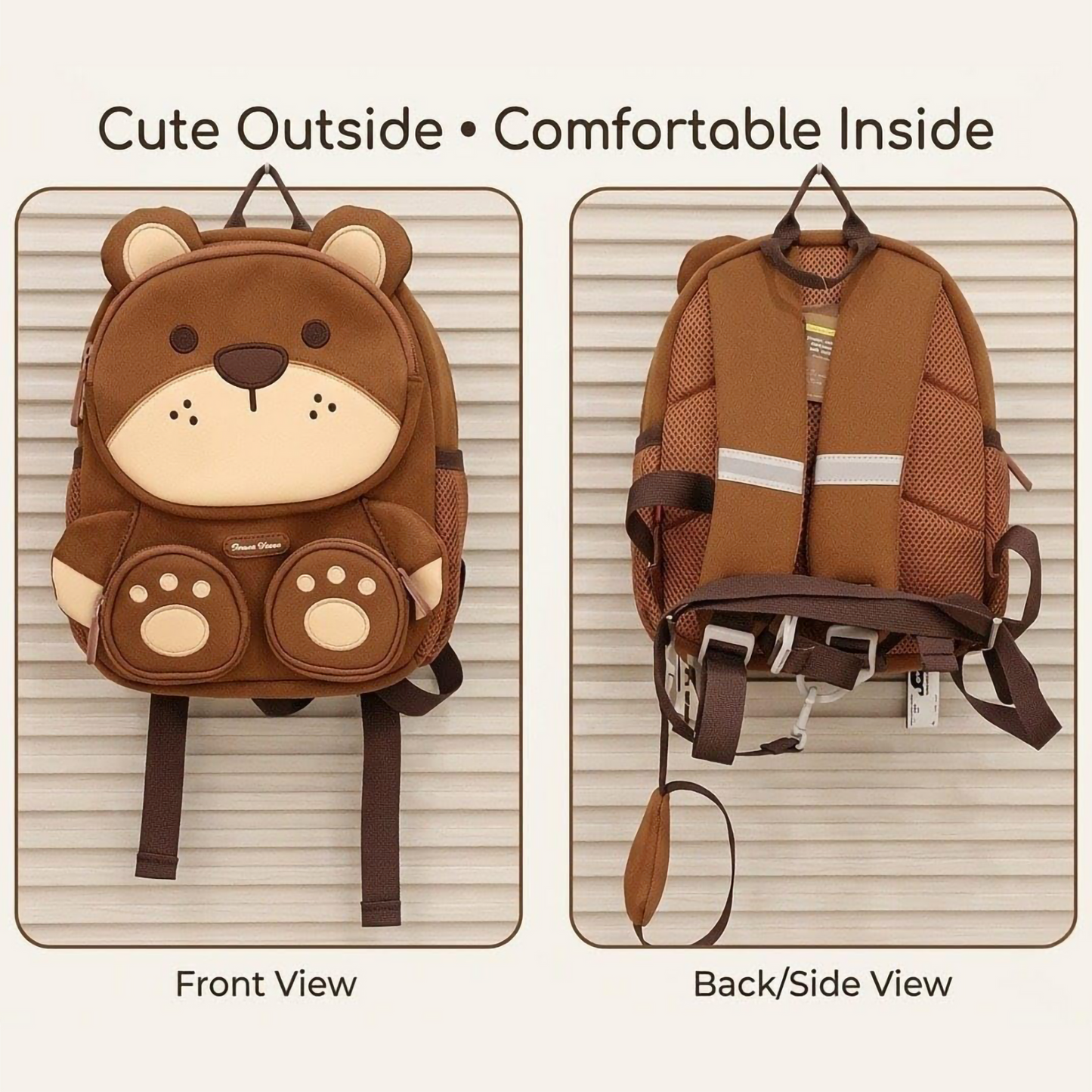 3D Toddler Backpack - 12”
