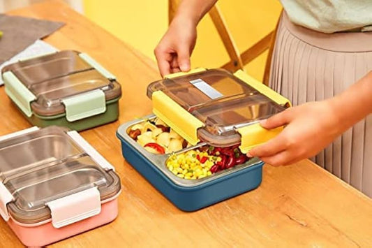 2 Grid | Spill Free | Stainless Steel Lunchbox
