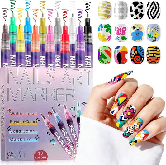 Nail Art Market - 0.5mm | 12 colors