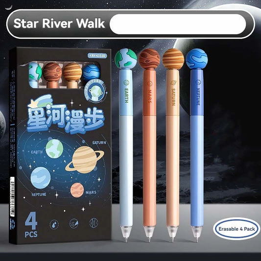 4Pcs Erasable Gel Ink Pen Rotatable | 0.5mm