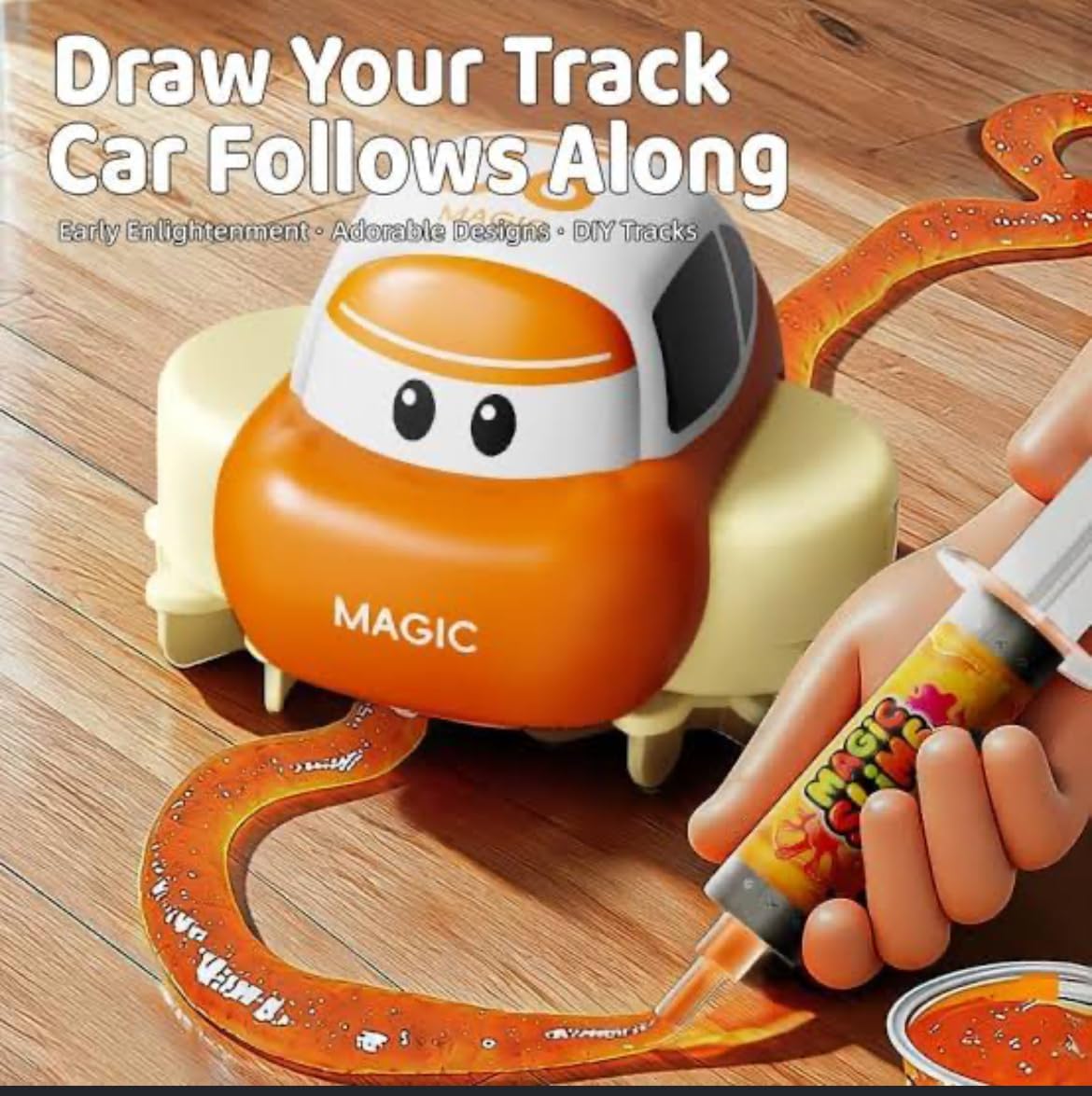 DIY Mite Track Car - Magic Slime