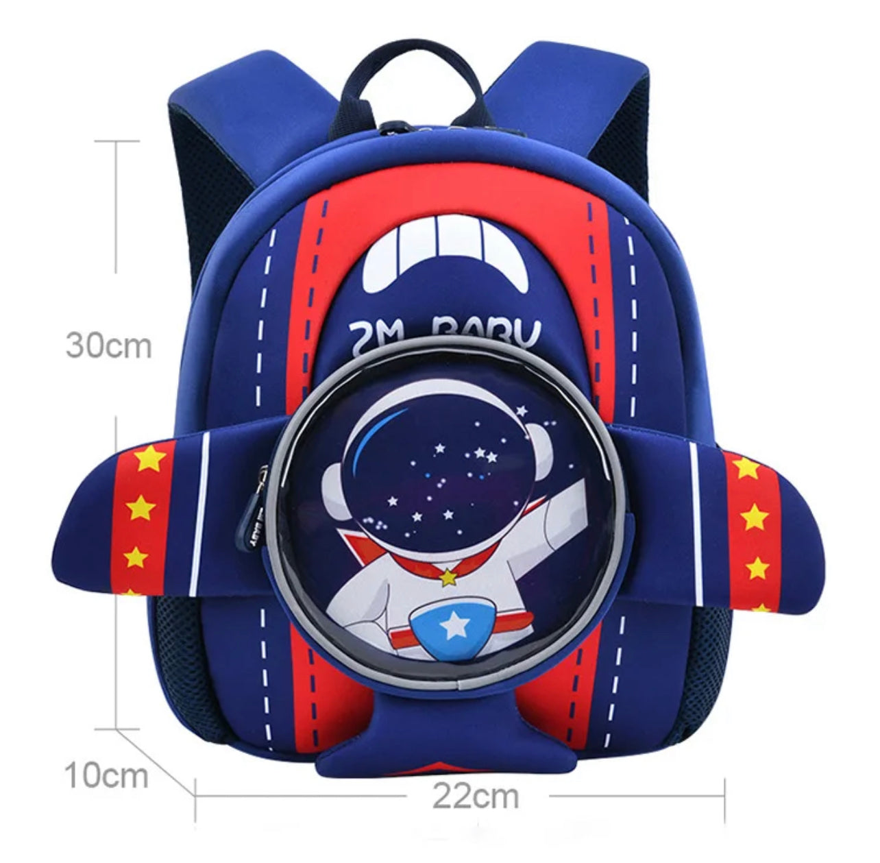 3D Plane Shape Backpack for Kindergarten/Preschool Kids