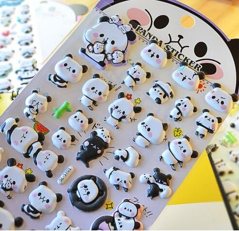 Panda - 3D Decorative Stickers