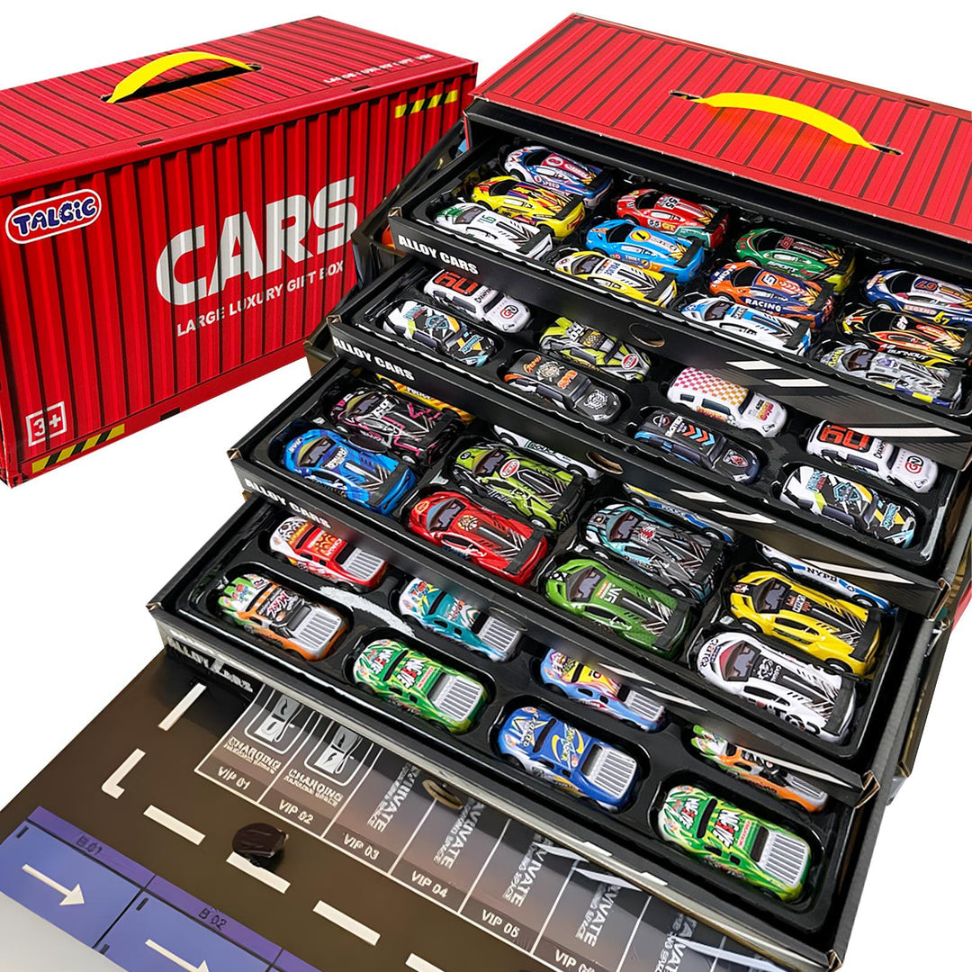 Cars - Large Luxury Gift Box | 48pcs Alloy Car