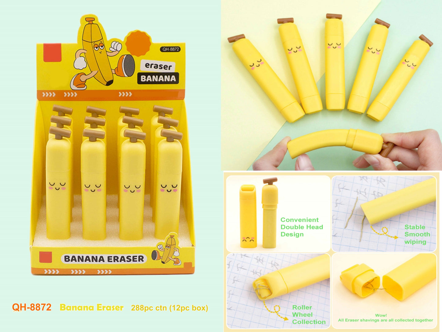 Cutest Banana Erasers