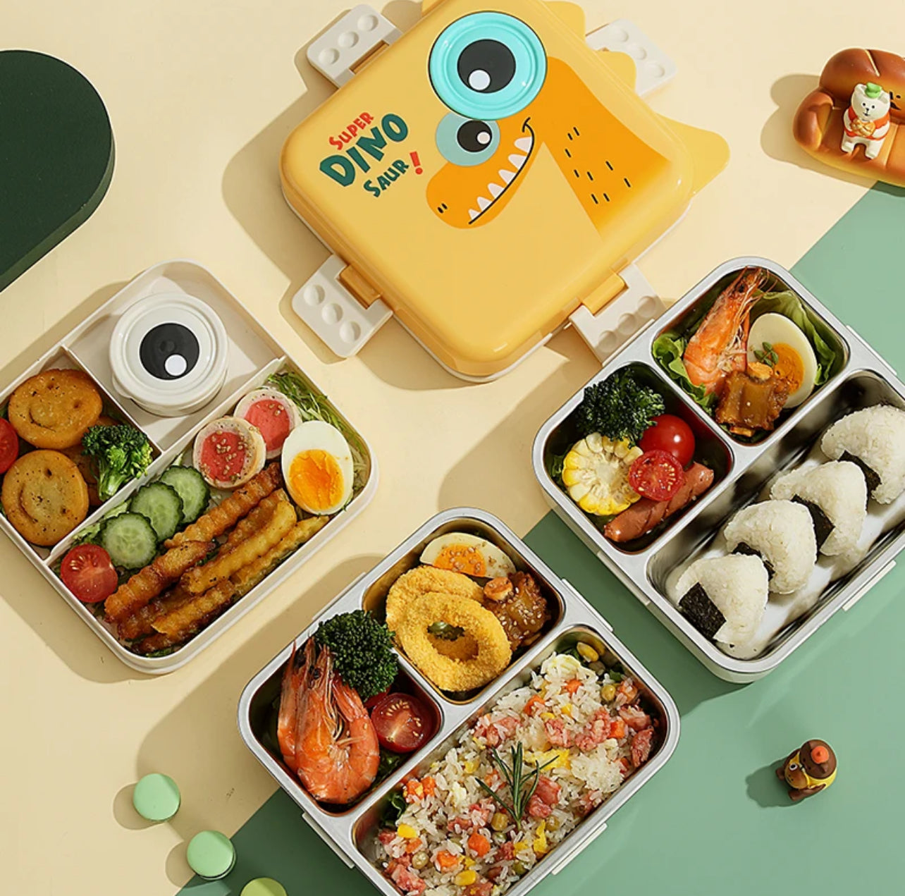 Dino Eye - Spill Free Steel Lunch Box