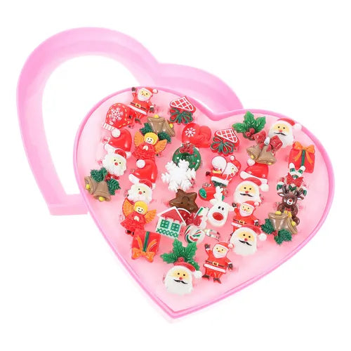 Christmas - 36pcs Adjustable Cute Rings