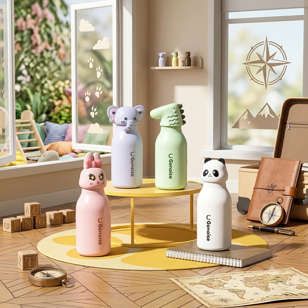 Genoise - 3D Animal Steel Bottle