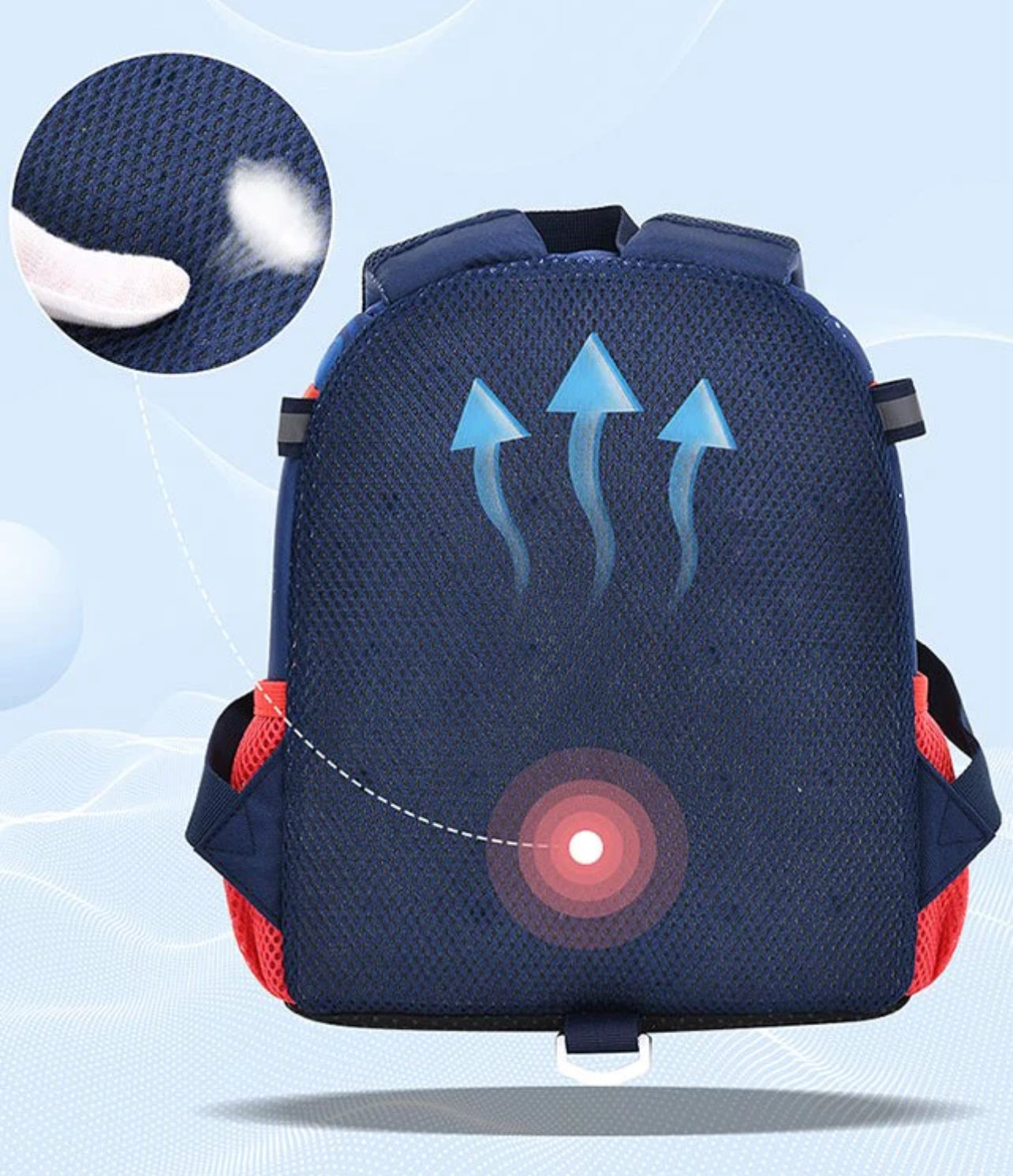 3D Rocket Design Large Capacity Backpack with Slip Over Buckle for Kindergarten Kids