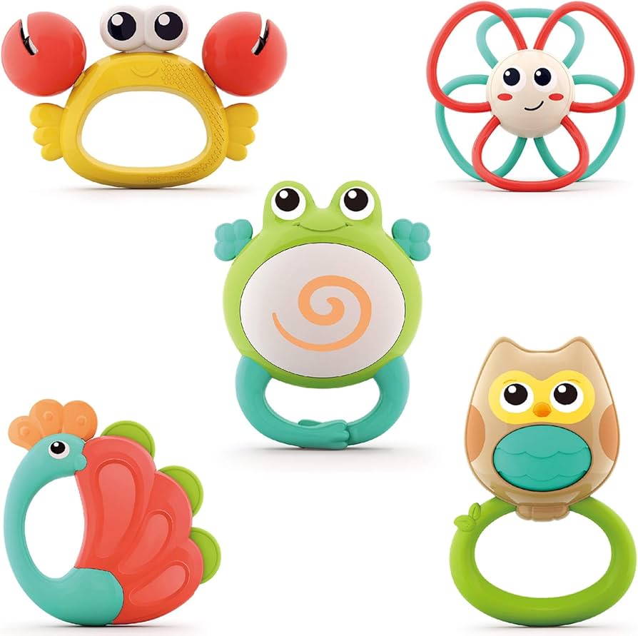 Hola - 5pcs Baby Rattle Box