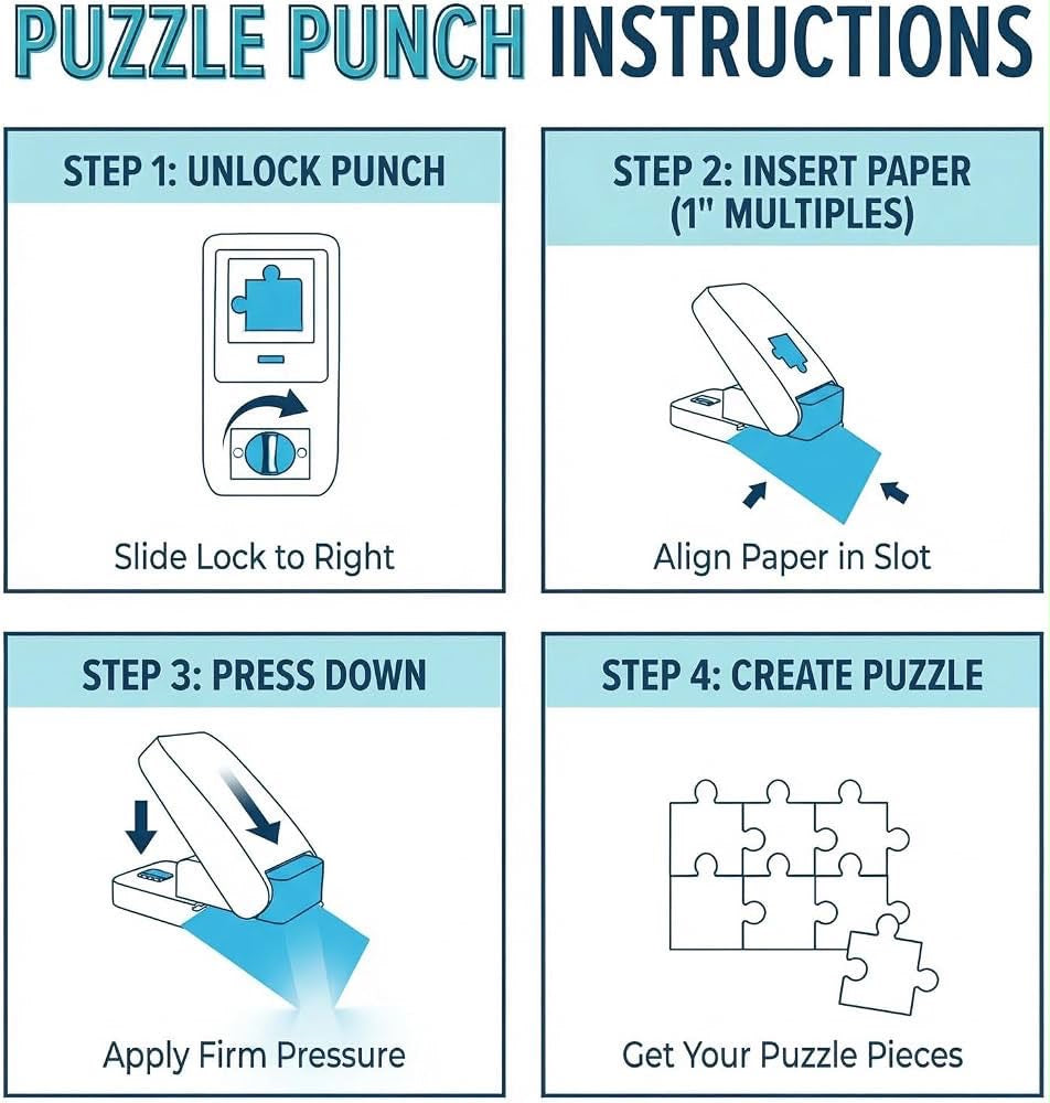 Big Puzzle Punch Machine - DIY Art & Crafts
