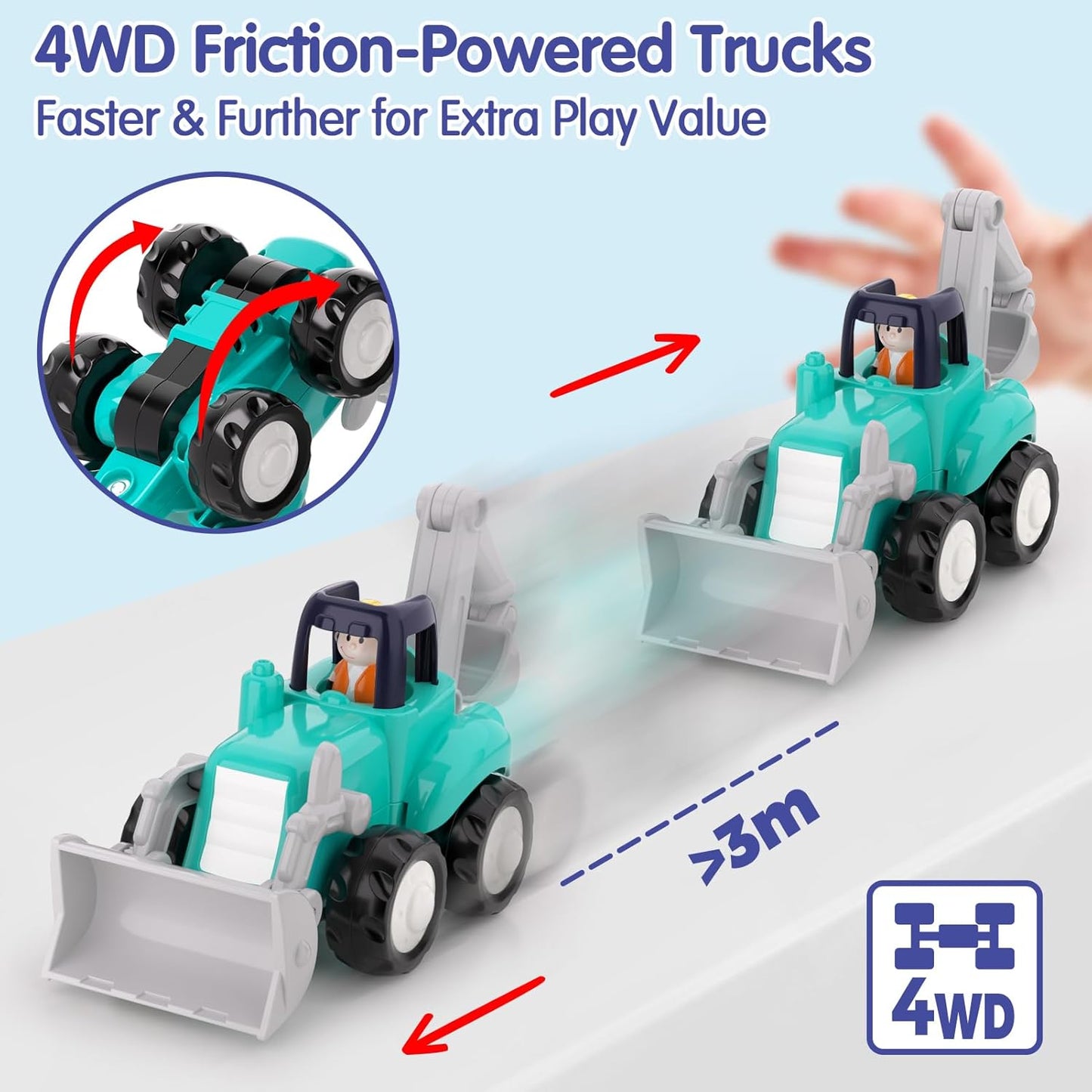 Hola - Construction Toy Trucks