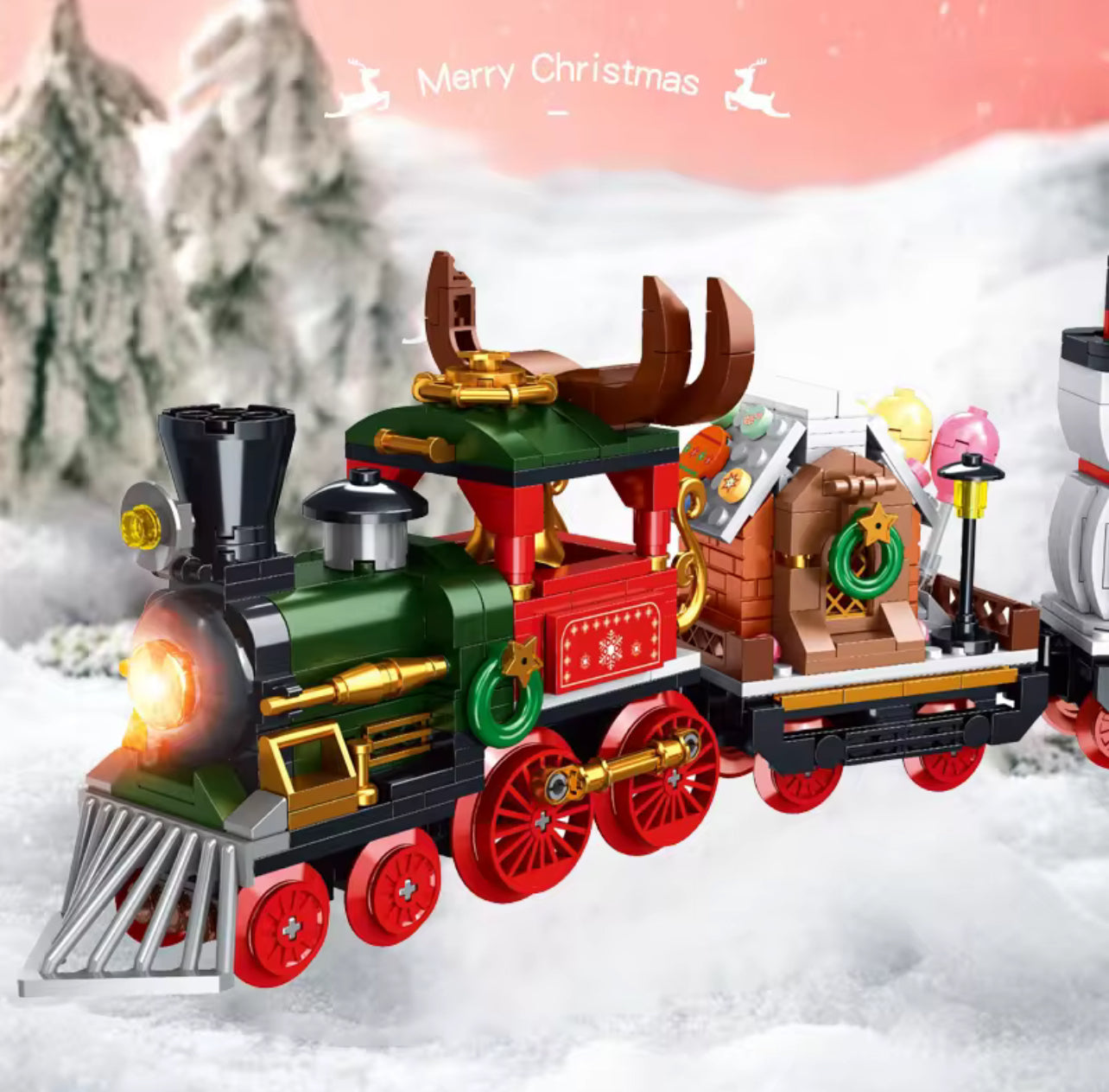 Christmas Train - 868Pcs DIY | 4-in-1 Building Block Set