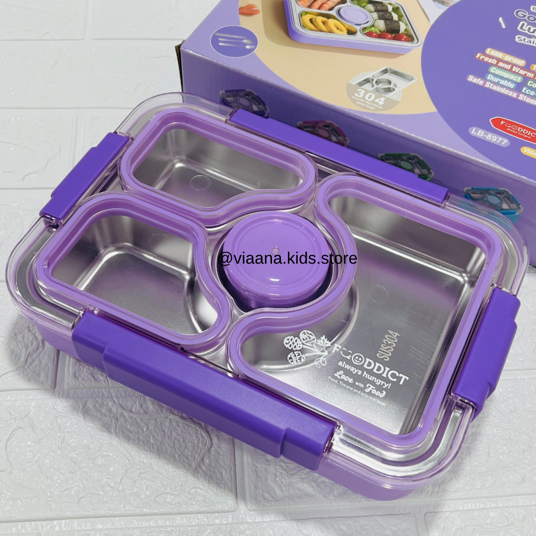 Transfer Proof - 4 Compartments Lunchbox | 1020ml