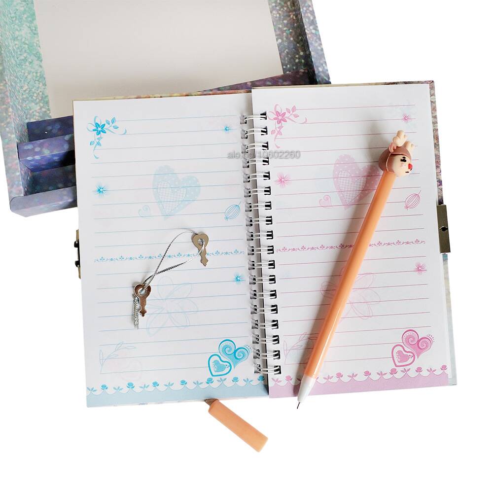 Christmas - Lock Diary with Key