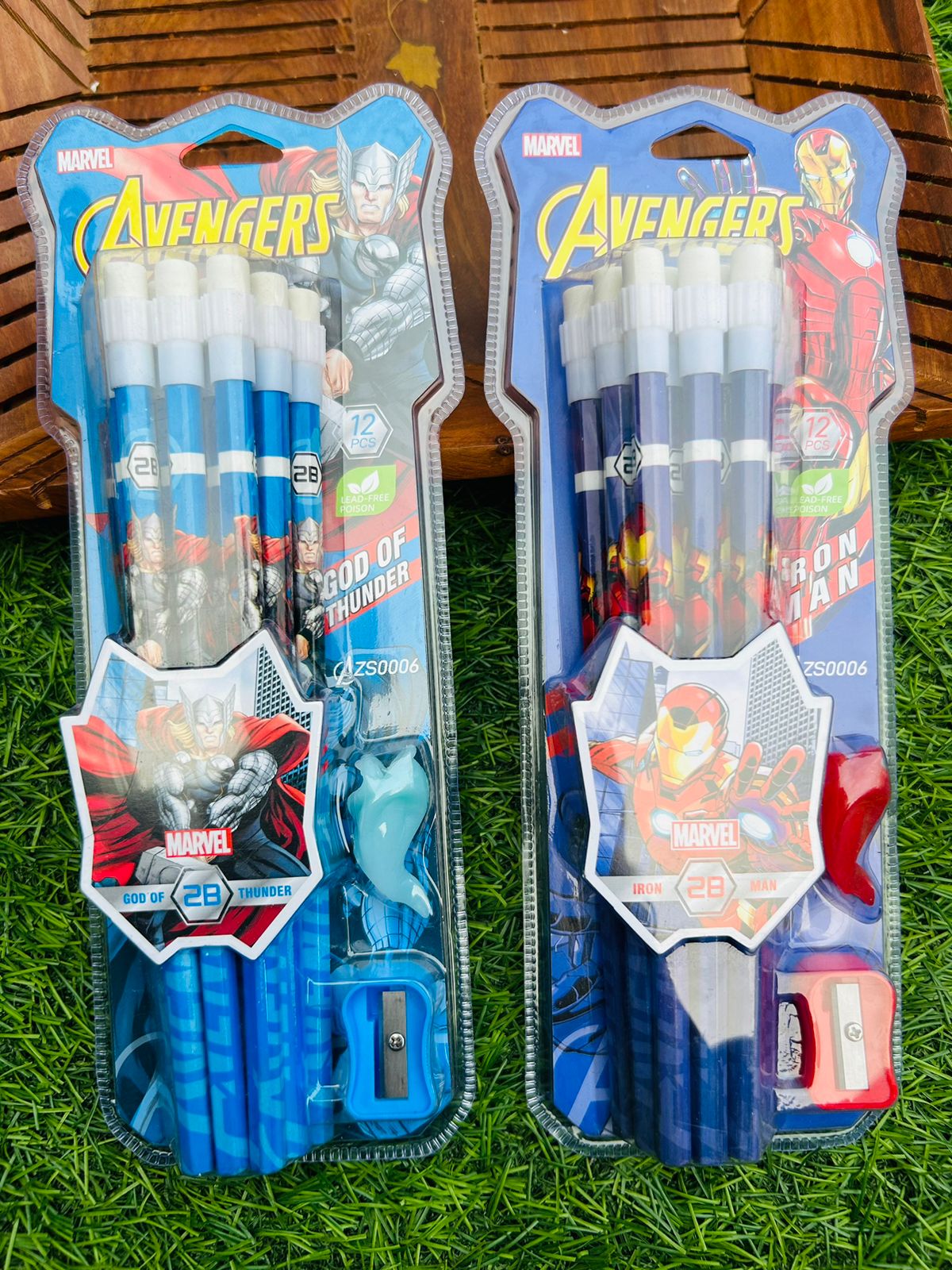 Marvel Character Pencils Set | 2B