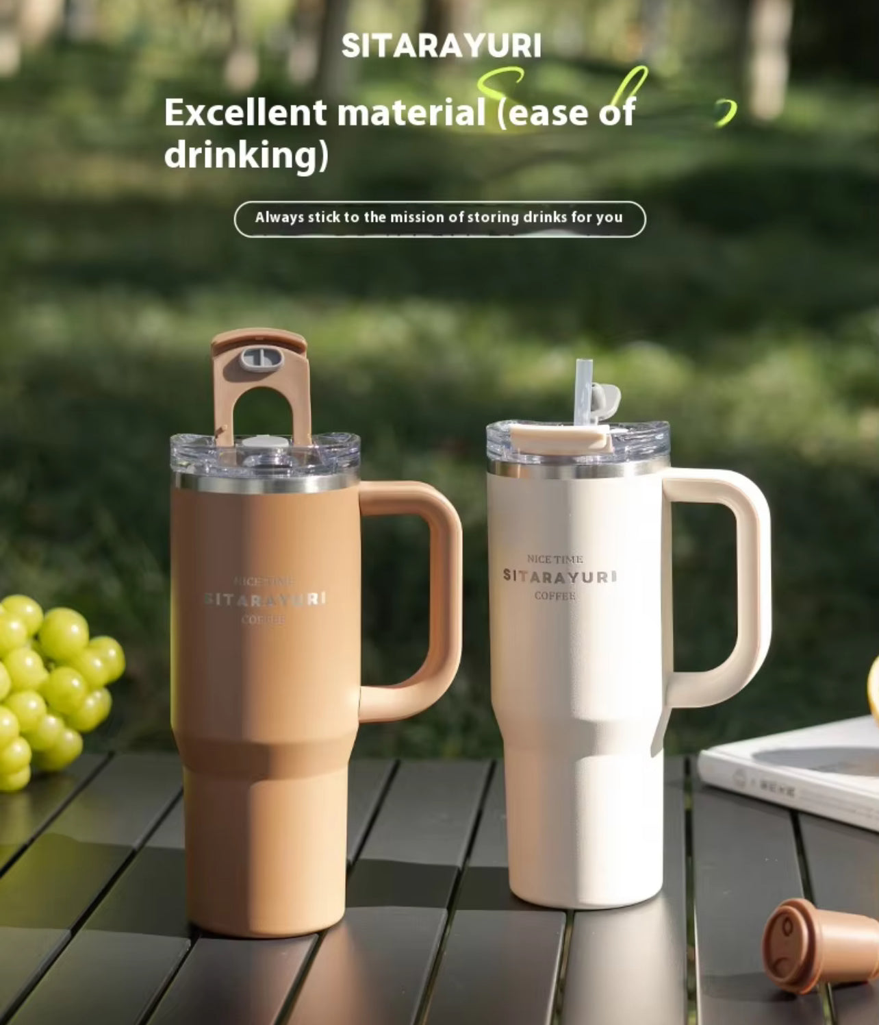 Sitarayuri Quencher Tumbler - Premium - Spill Free | 900ml