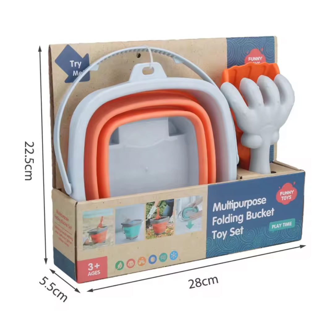 Beach Toys - 3pcs Bucket Toy Set
