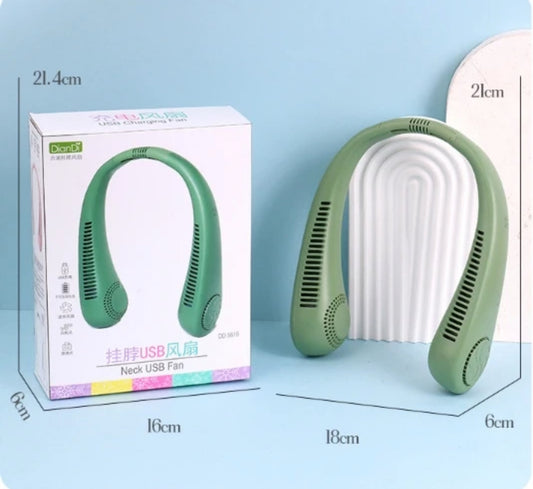 Portable Neck Fan - Rechargeable, 5 Speeds !