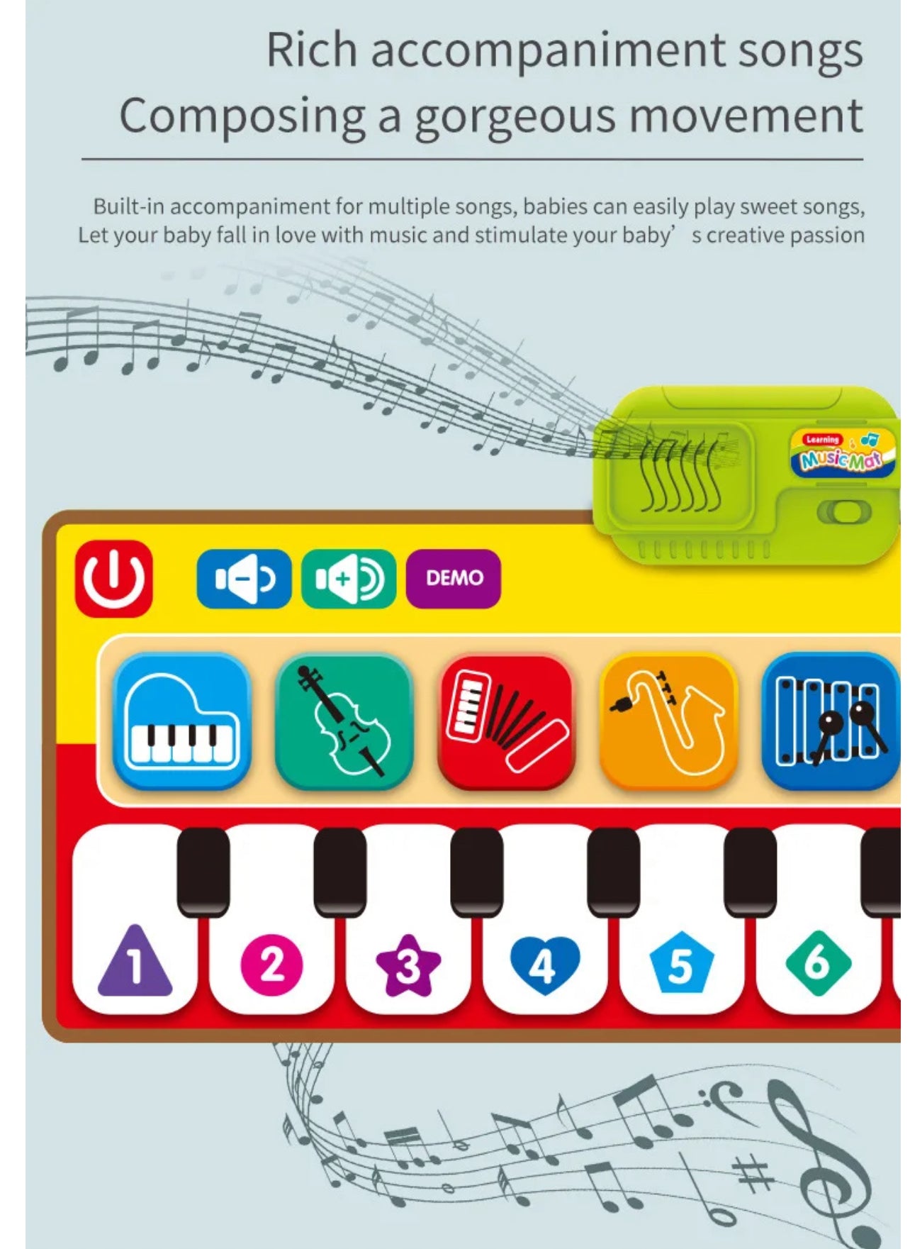 Piano Music Mat - Intelligent Music Toys