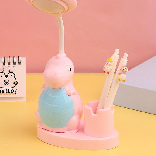 Cute Dino Table Lamp | Night Lamp | Pen Stand with Sharpener