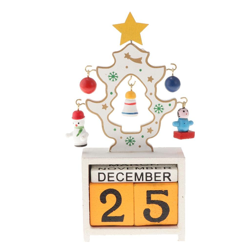Christmas Wooden Advent Calendar with Number Blocks