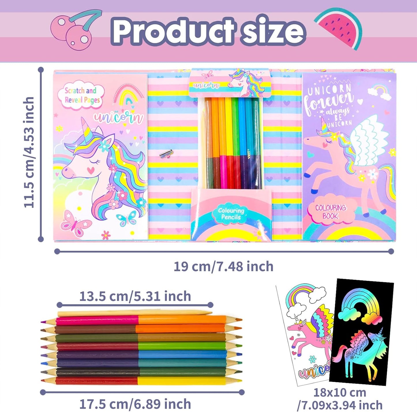 Coloring and Scratch Book Set